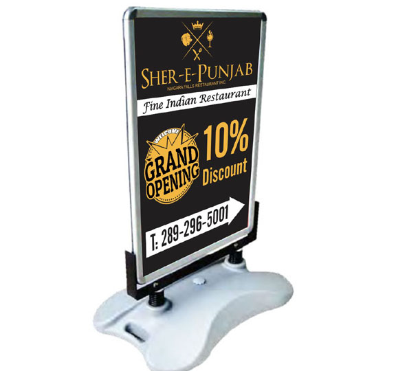 Snap Frame Pavement Signs